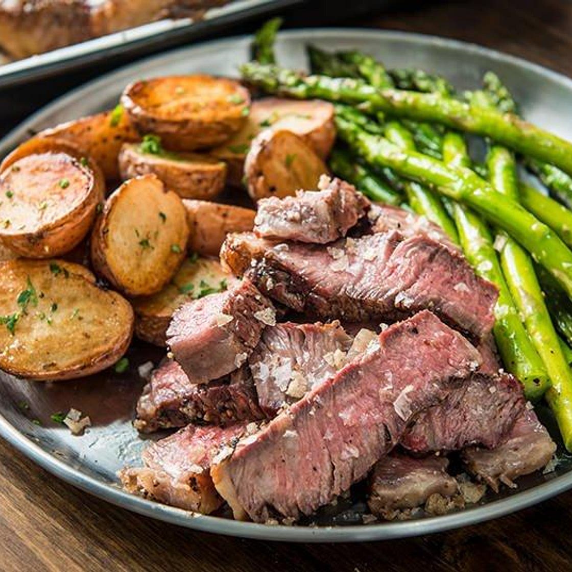 Reverse Seared Rib-Eye Steaks