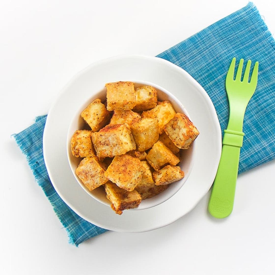 Baked Seasoned Tofu Nuggets for Baby & Toddler | Baby Foode
