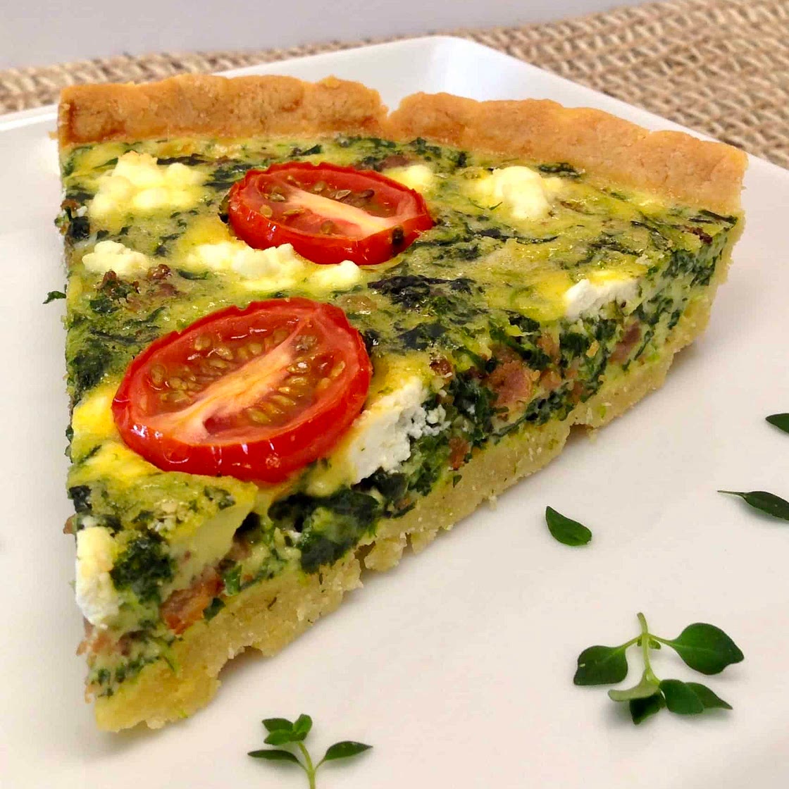 Keto Italian Sausage and Spinach Quiche