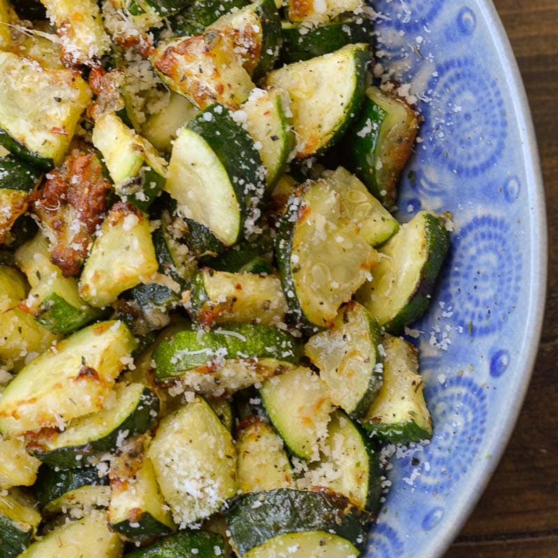 Air Fryer Zucchini with Parmesan