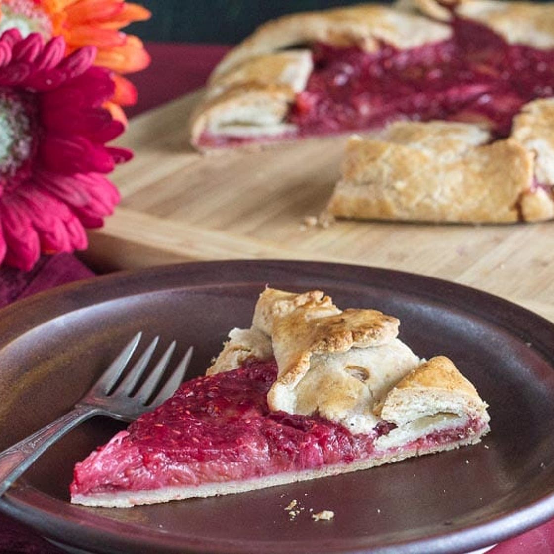 Rhubarb Raspberry Crostata
