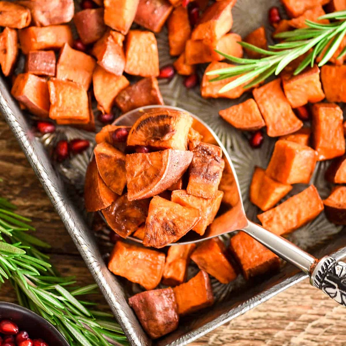 Cinnamon Roasted Sweet Potatoes