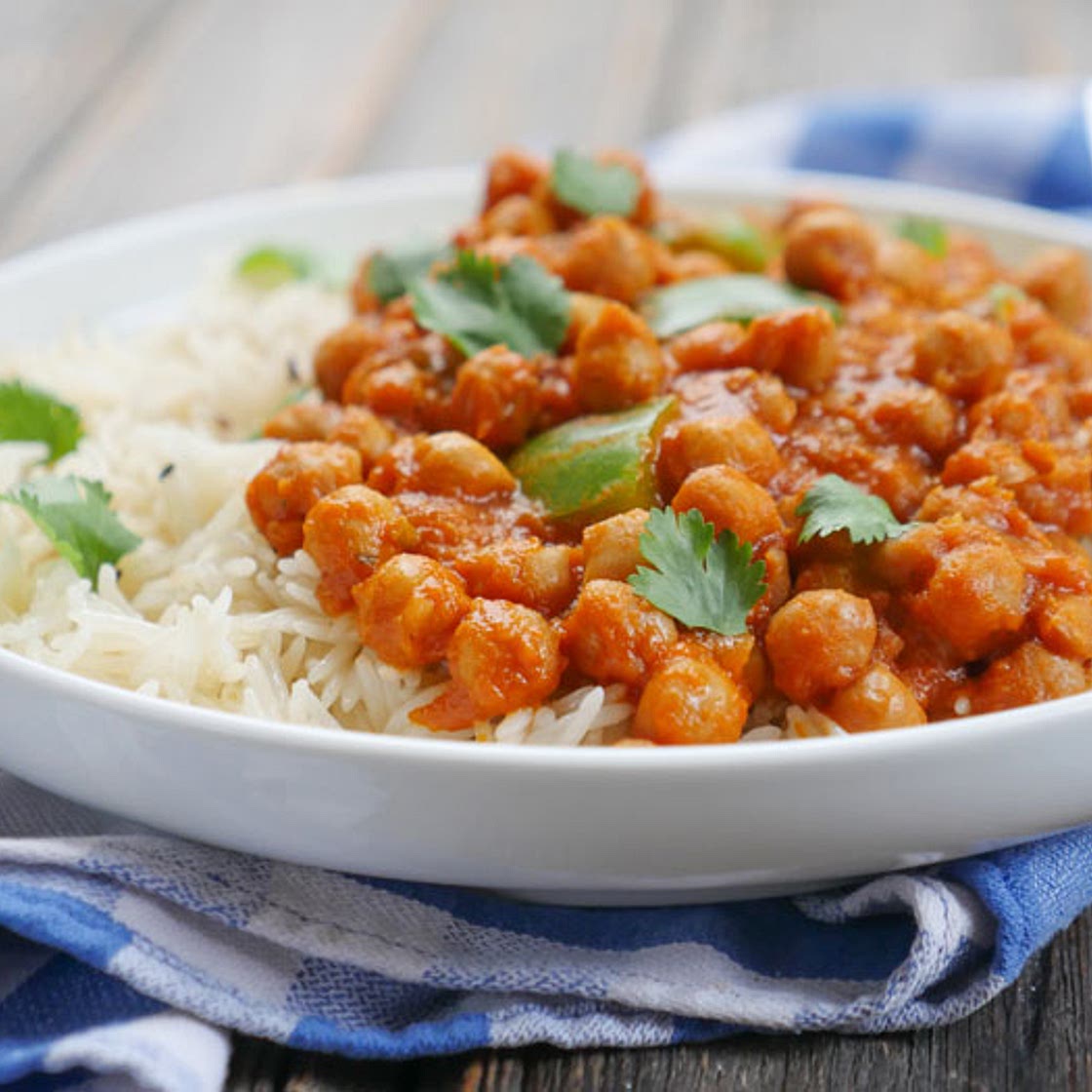 Instant Pot Butter Chickpeas (Vegan Butter Chicken)
