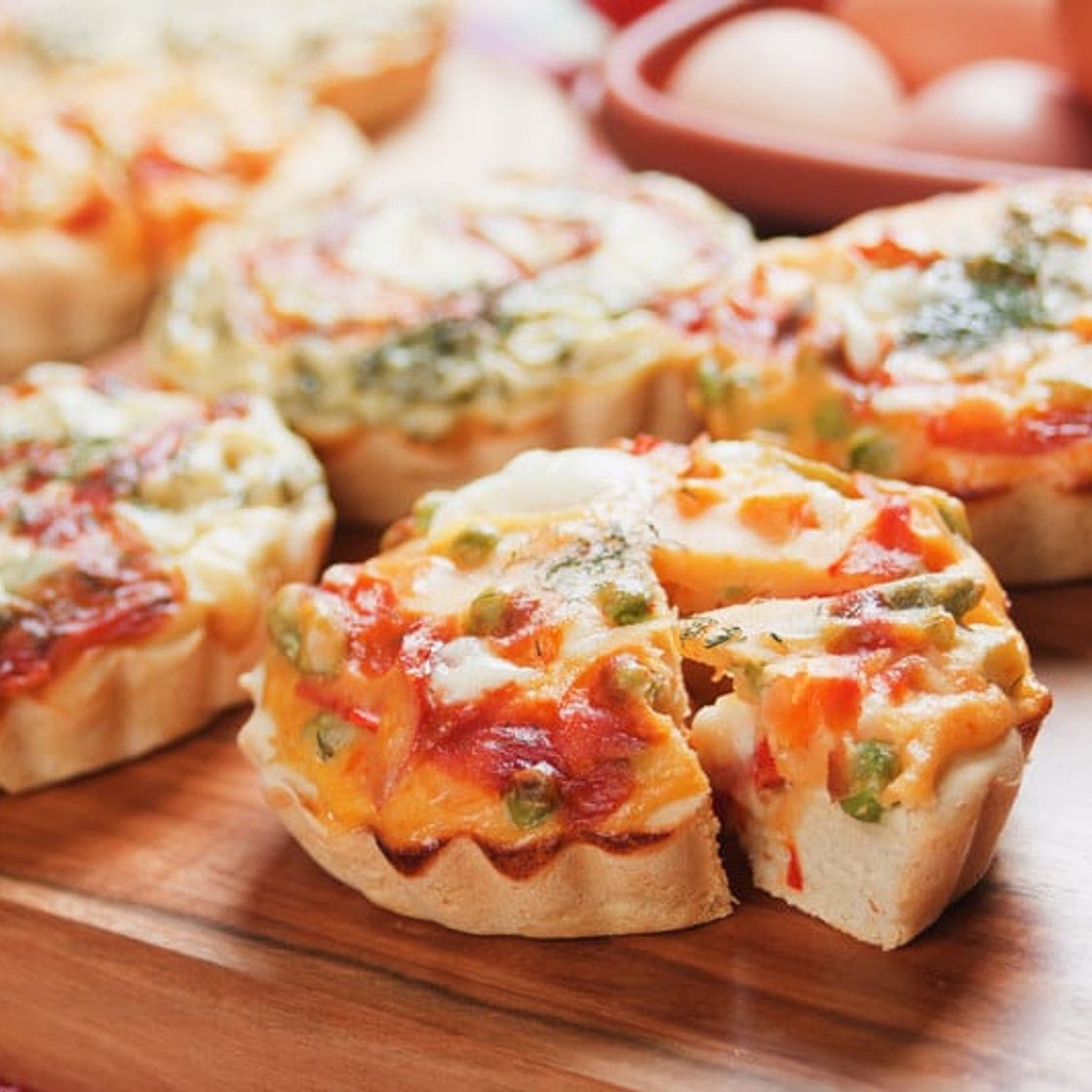 Mini quiche alle verdure
