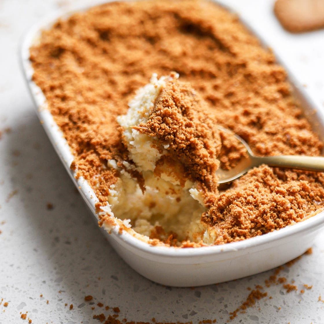 High Protein Biscoff Cheesecake