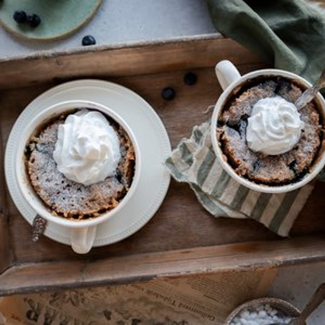 Vegan Blueberry Mug Cake