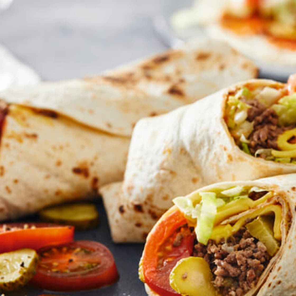 Cheese-Burger-Wrap