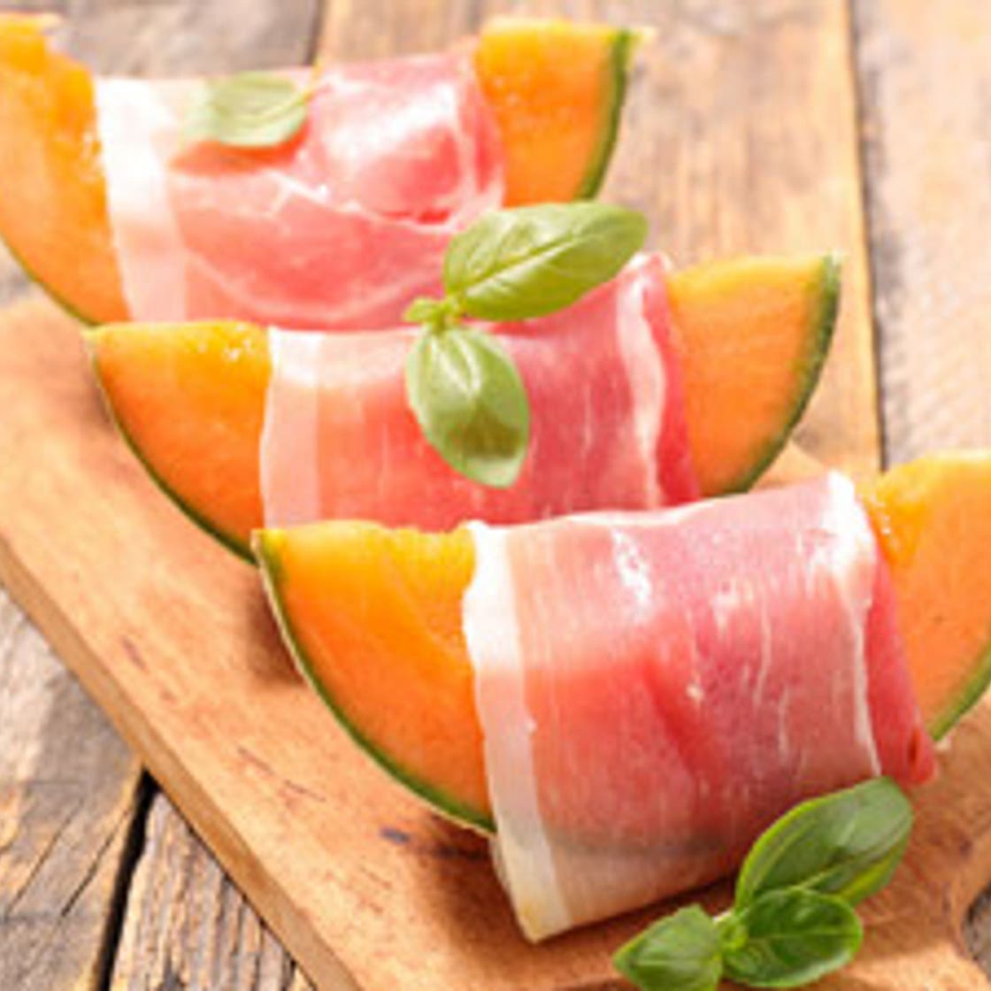 Salade de melon et jambon de Parme