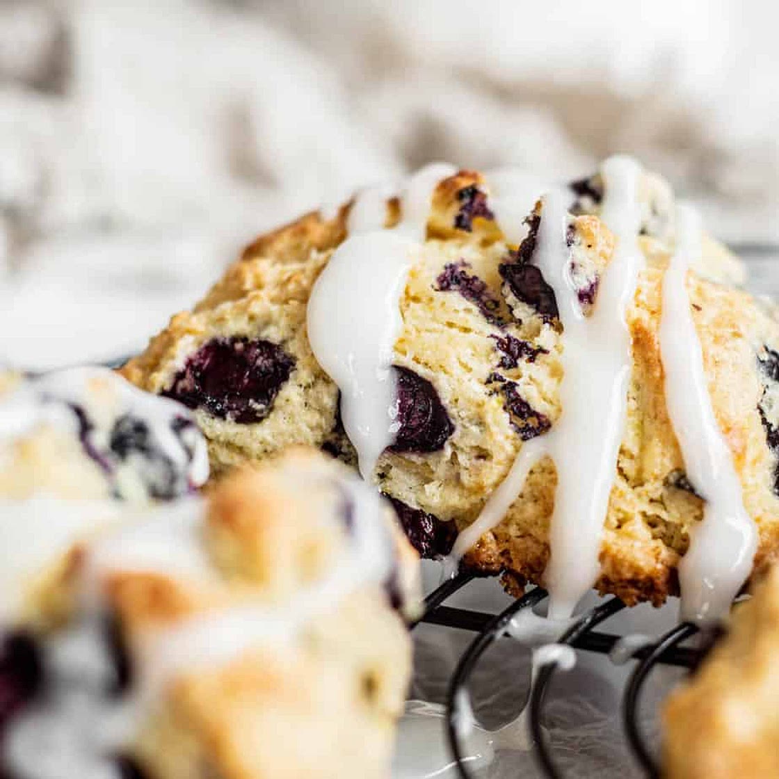 Sourdough Scones with Blueberry and Lemon