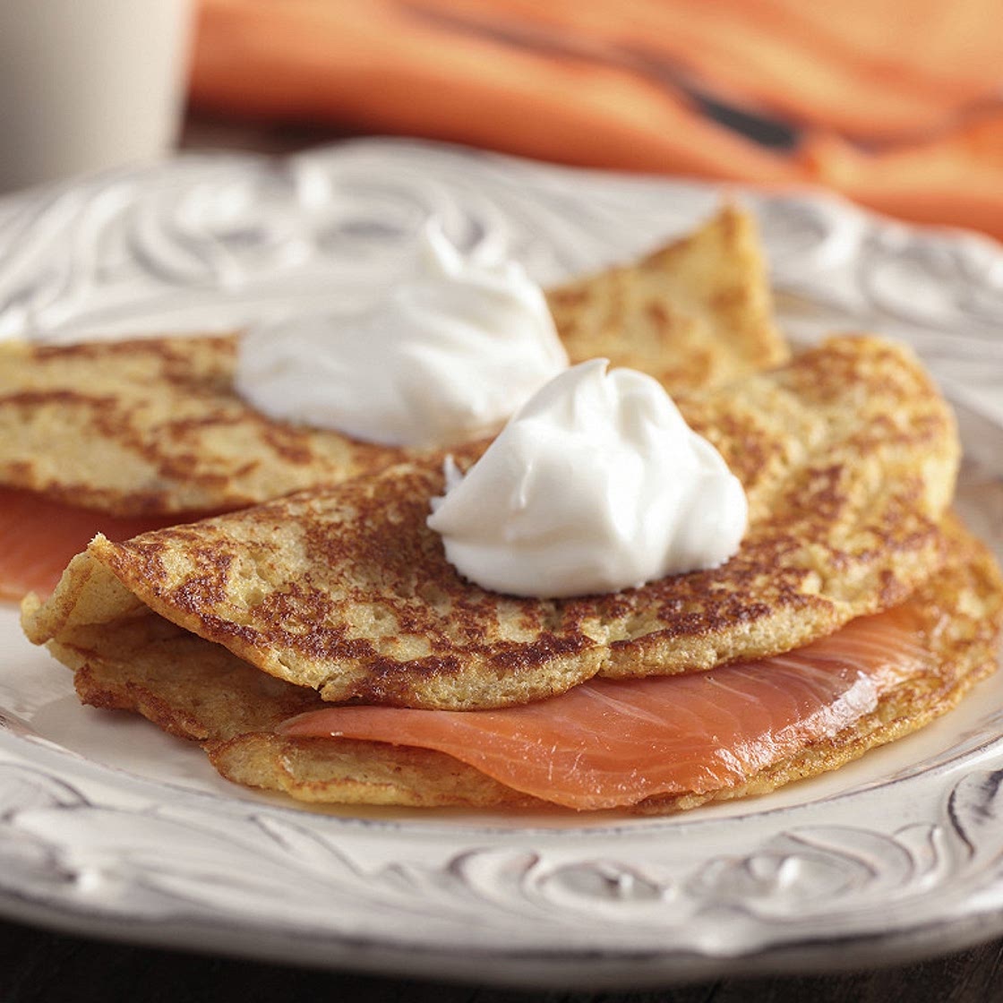 Blinis au saumon fumé sauvage d'Ecosse