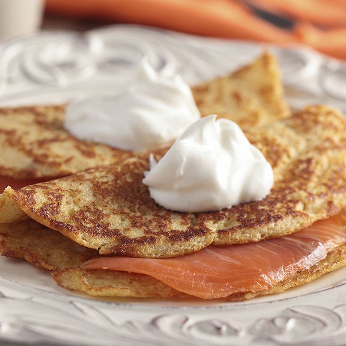 Blinis au saumon fumé sauvage d'Ecosse