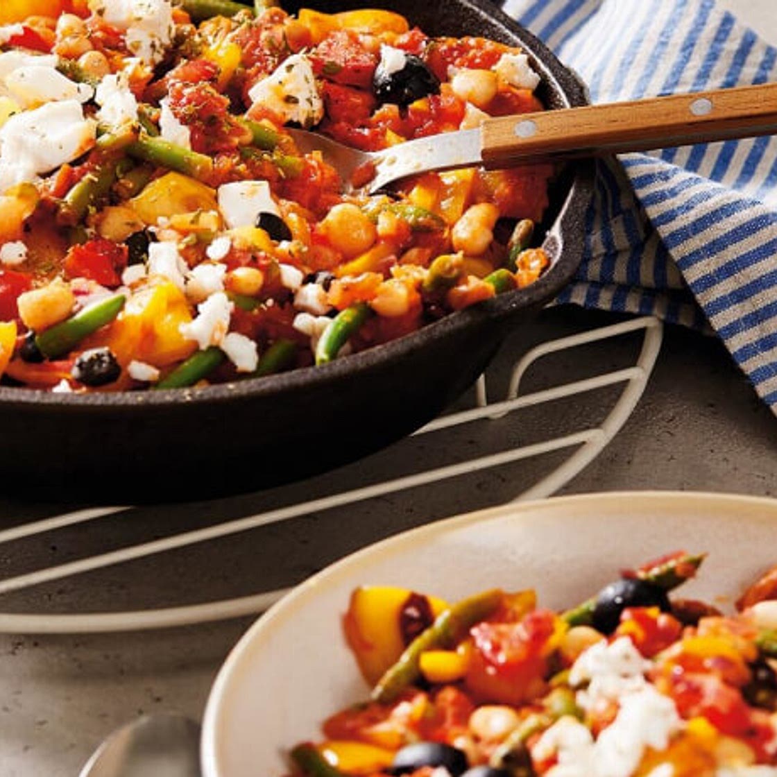 Rustikale griechische Bauernpfanne