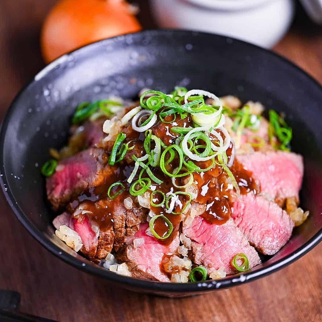 Chaliapin Steak Don (Food Wars! Shokugeki no Soma Copycat Recipe)