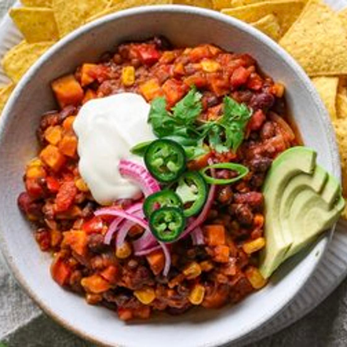Sweet Potato Spiced Chili