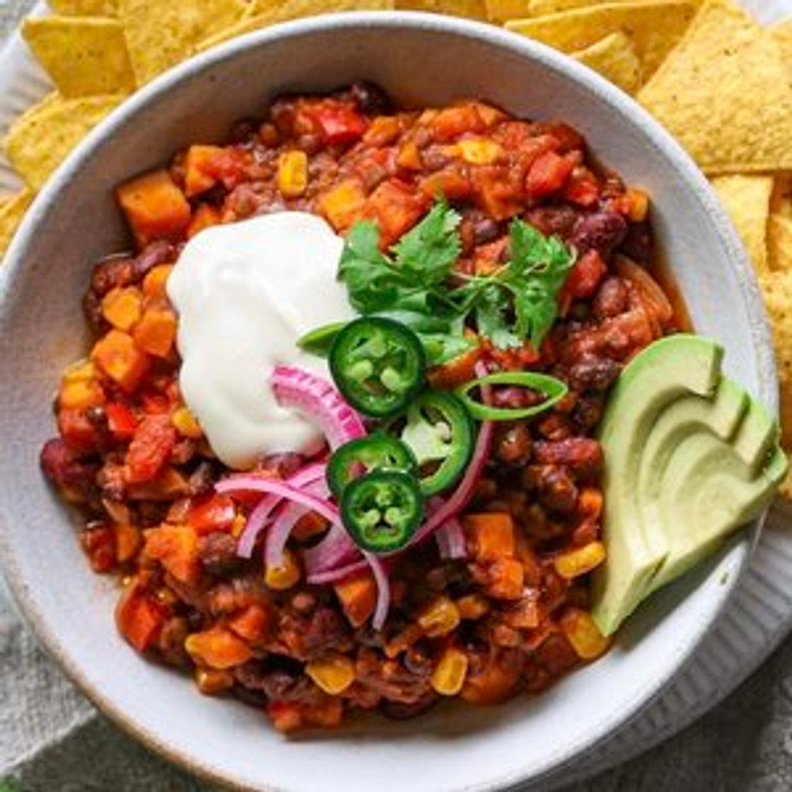 Sweet Potato Spiced Chili