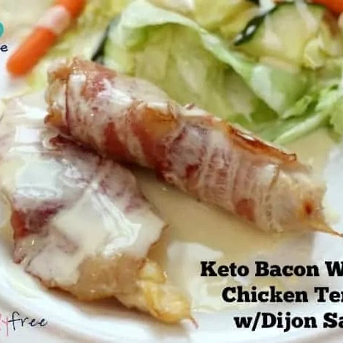 Keto Bacon Wrapped Chicken Tenders