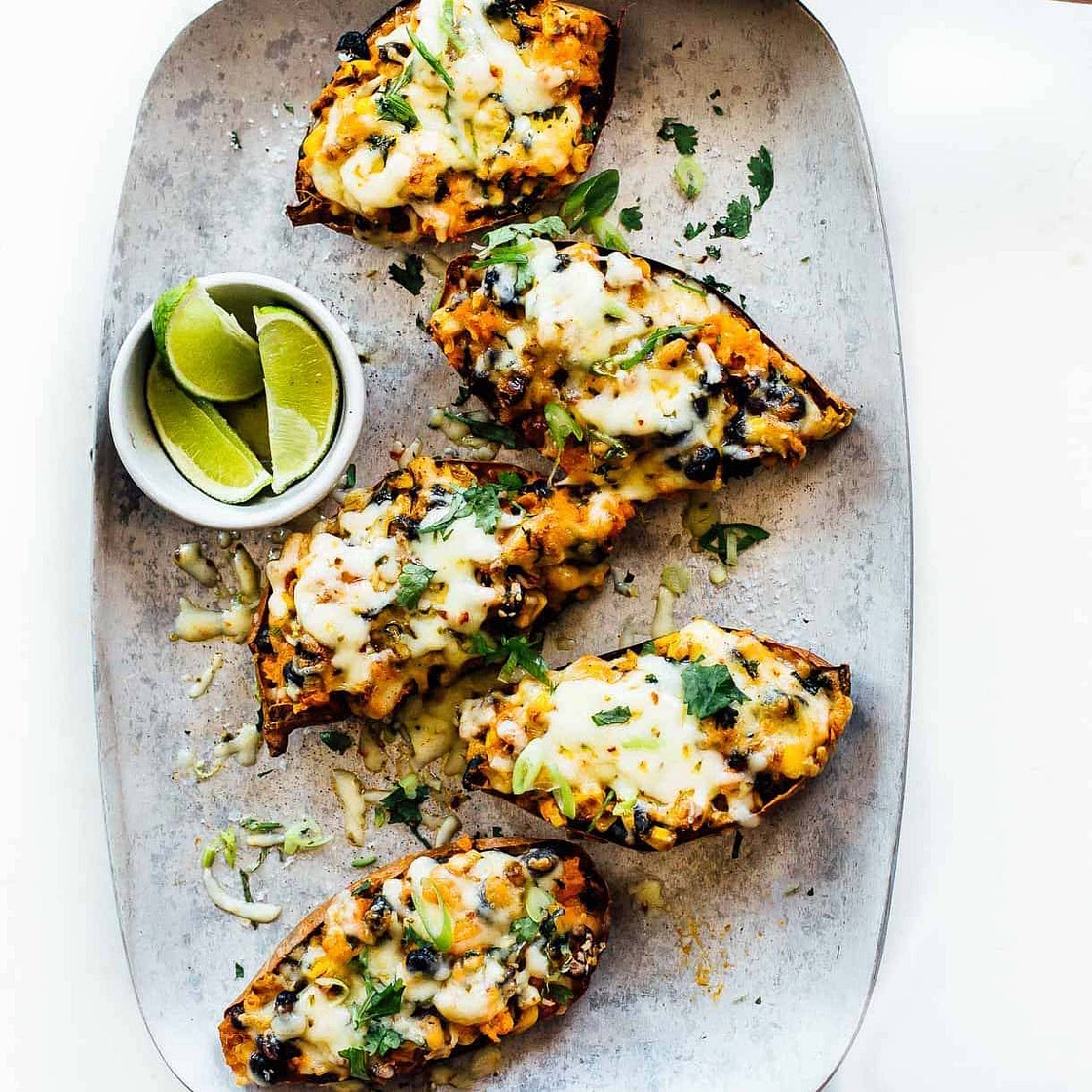 Healthy Chipotle Sweet Potato Skins