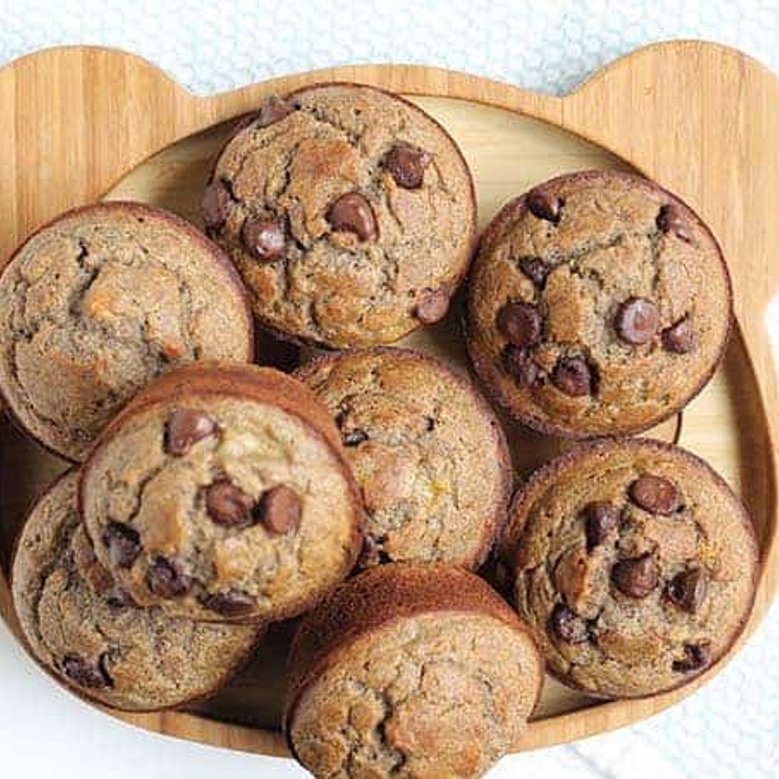 Healthy Banana Chocolate Chip Muffins