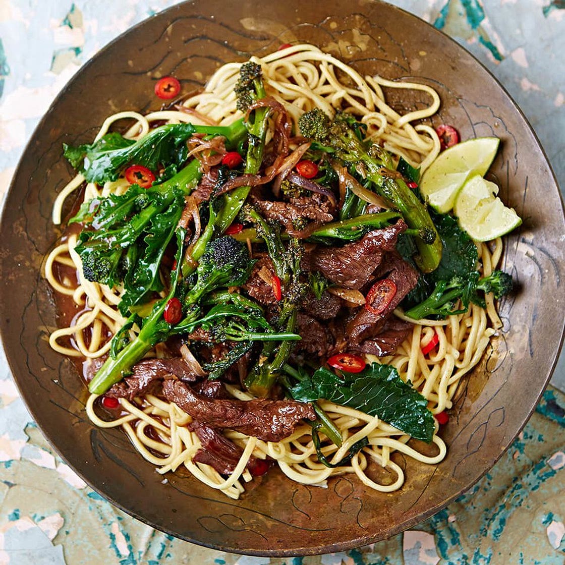 Sizzling steak stir-fry