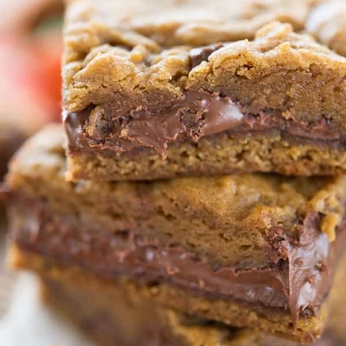 Pumpkin Nutella Cookie Bars Recipe