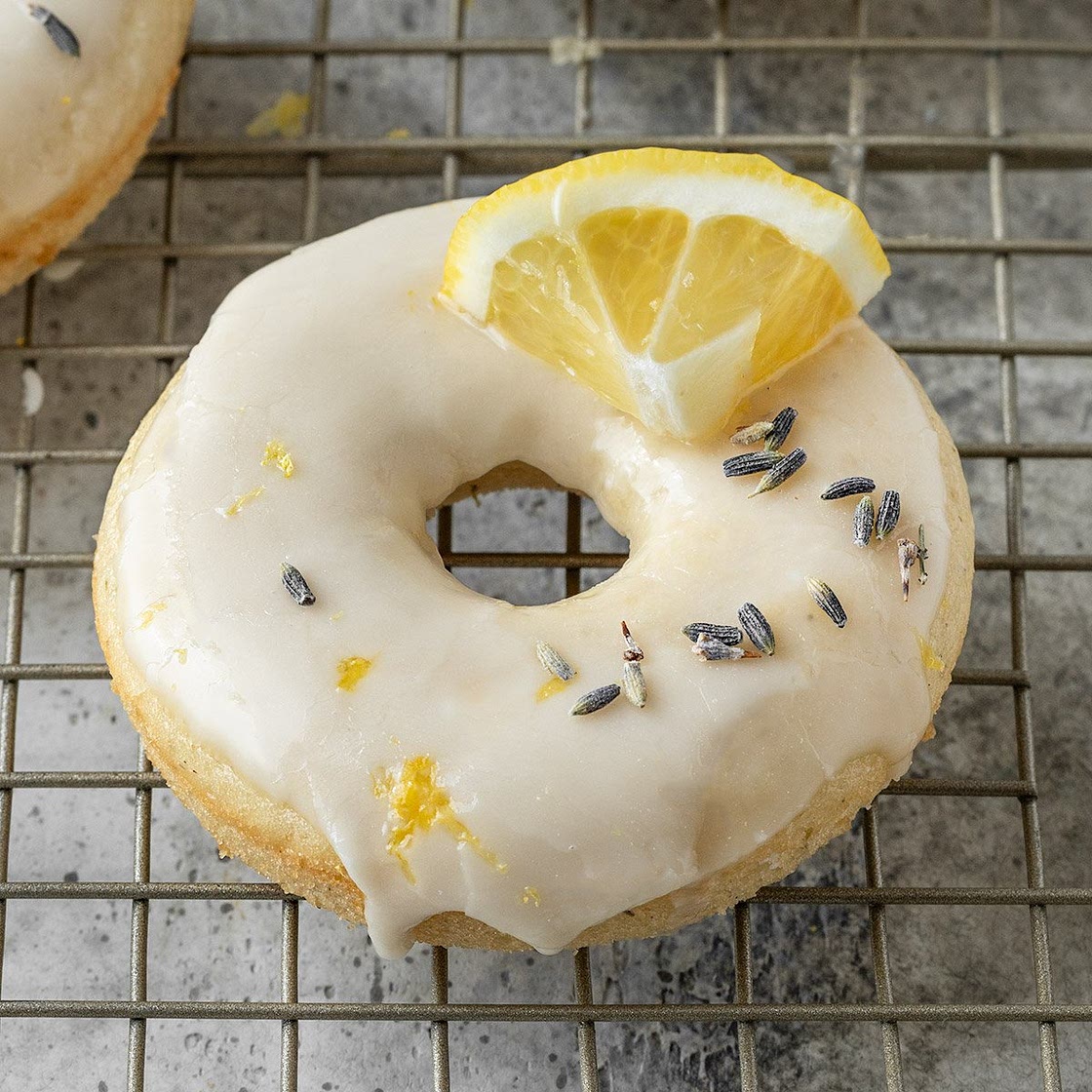 Vegan Lemon Lavender Donuts