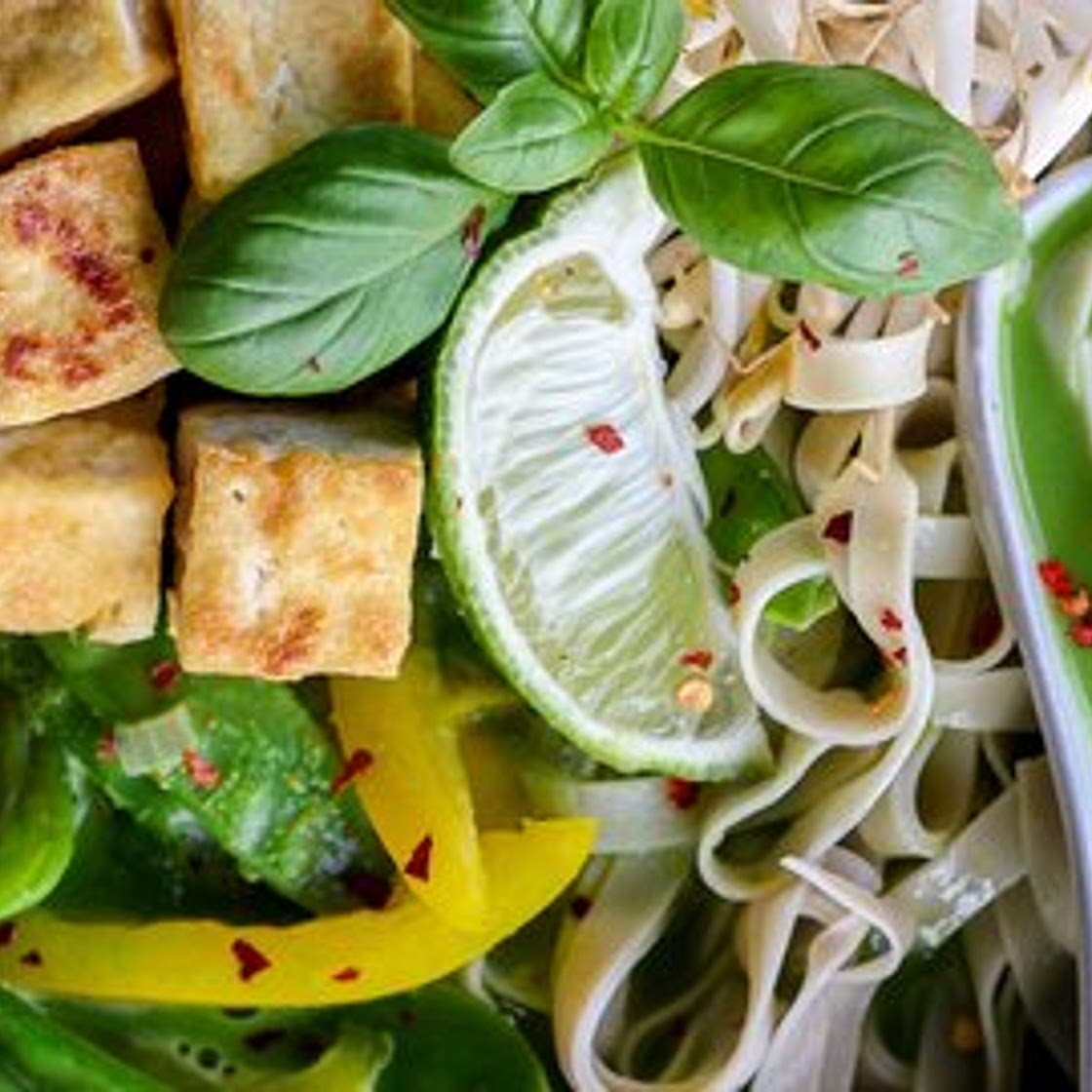 Coconut Thai Green Curry Noodle Soup