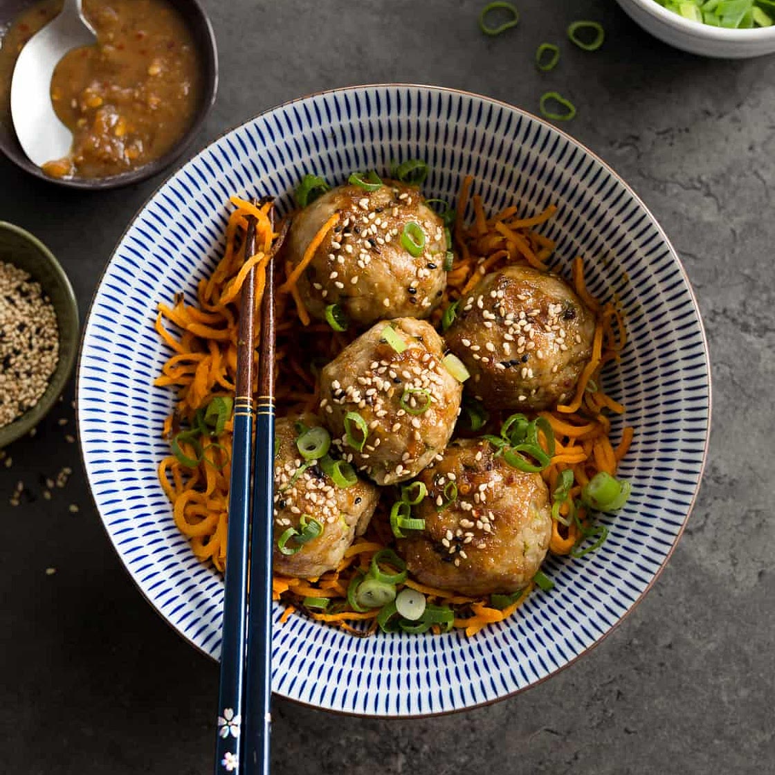 Whole30 Orange Chicken Meatballs