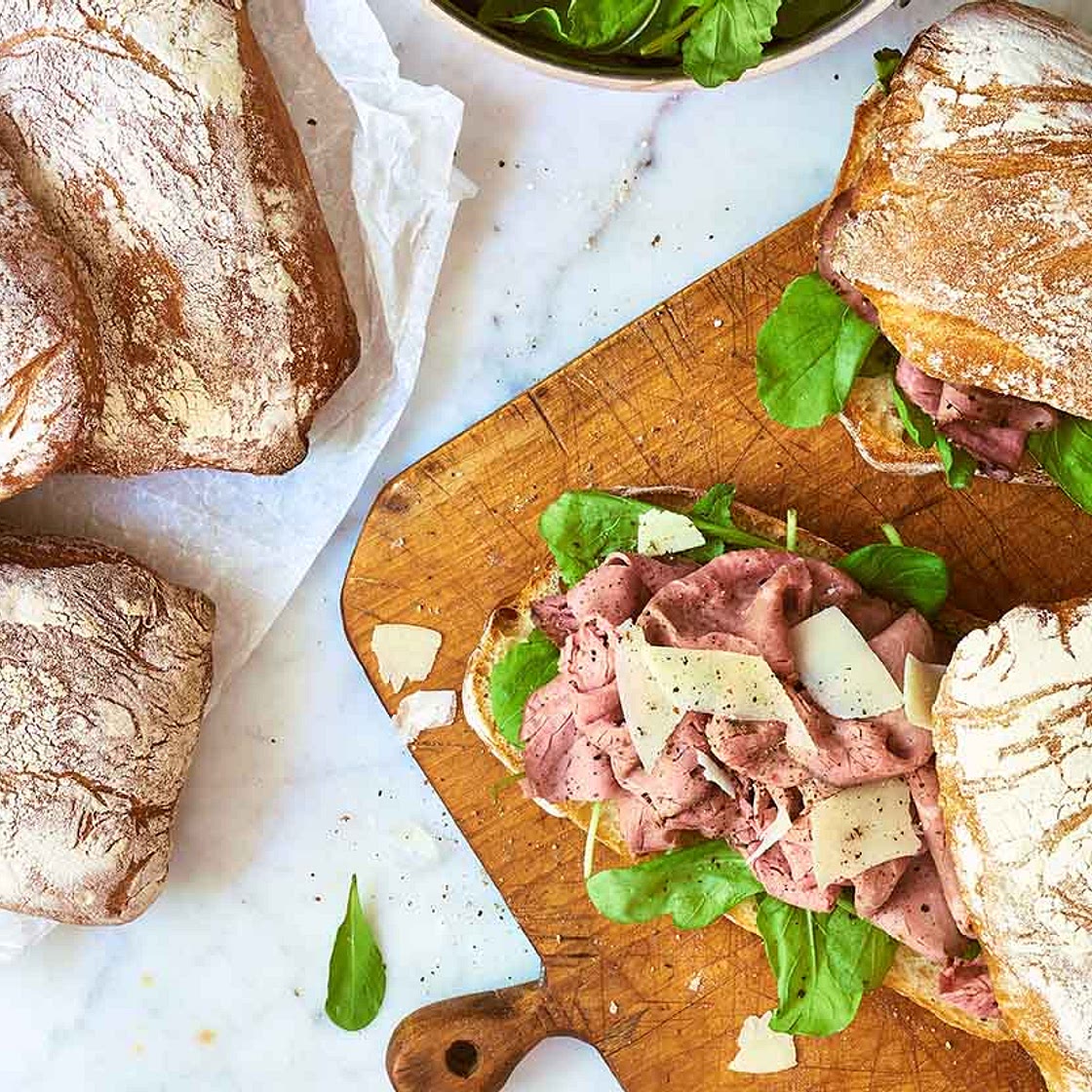 Sourdough Ciabatta Sandwich Rolls