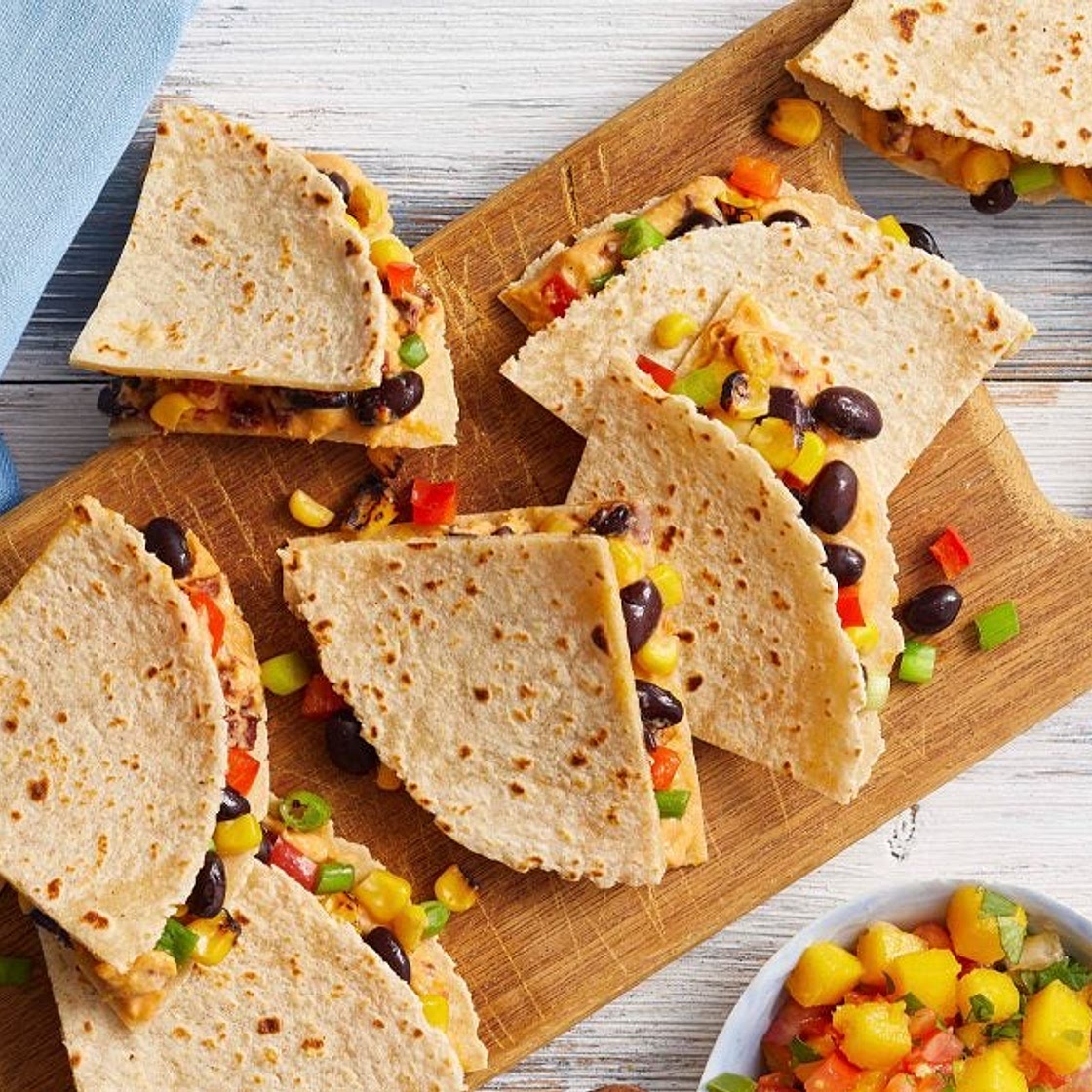 Chipotle Hummus Quesadillas