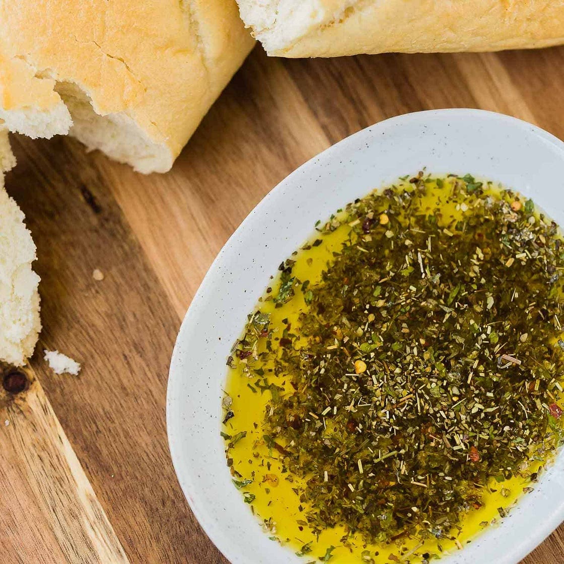 Bread Dipping Oil Recipe | Restaurant-Style