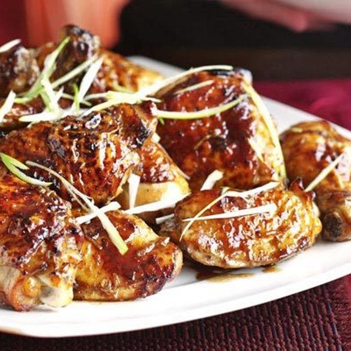 Festive golden five-spice chicken