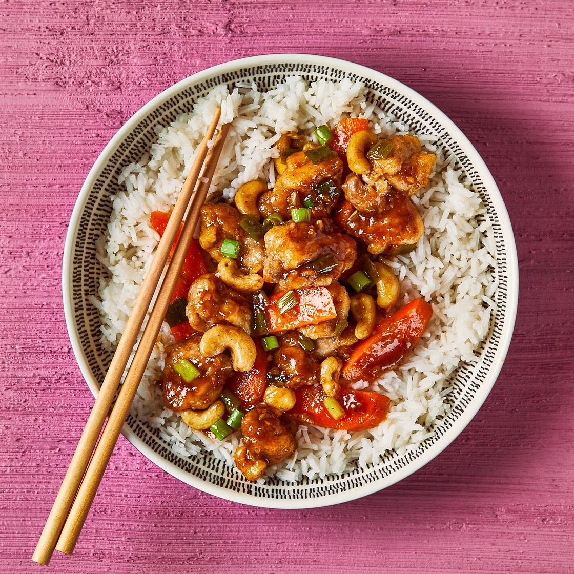 Chinese Cashew Chicken & Basmati Rice