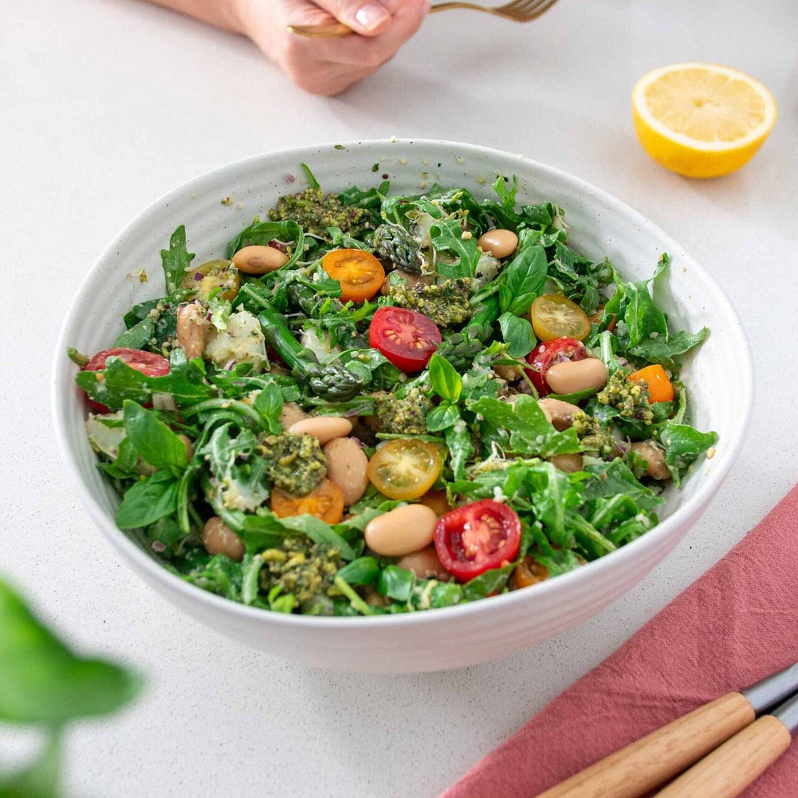 Butter Bean Pesto Salad