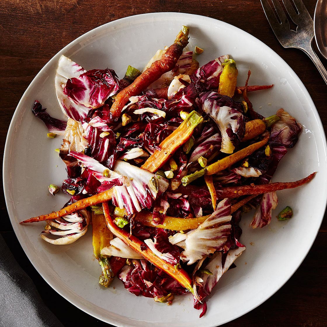 Carrot and Radicchio Salad with Fig Balsamic Vinaigrette