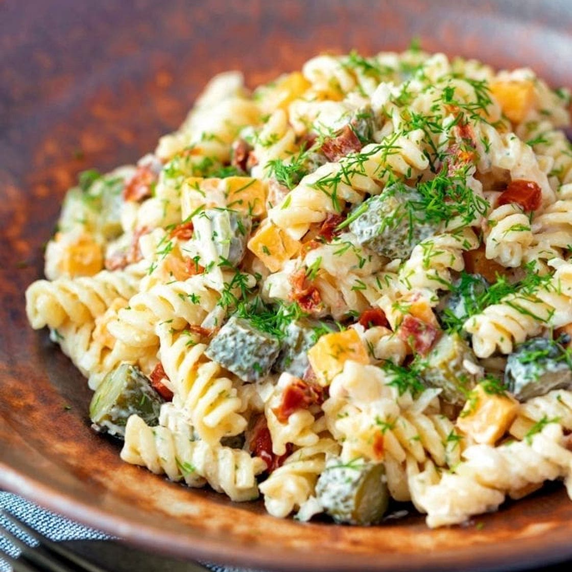 Dill Pickle Pasta Salad Recipe