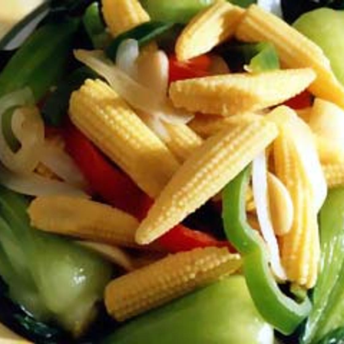 베이비콘채소볶음