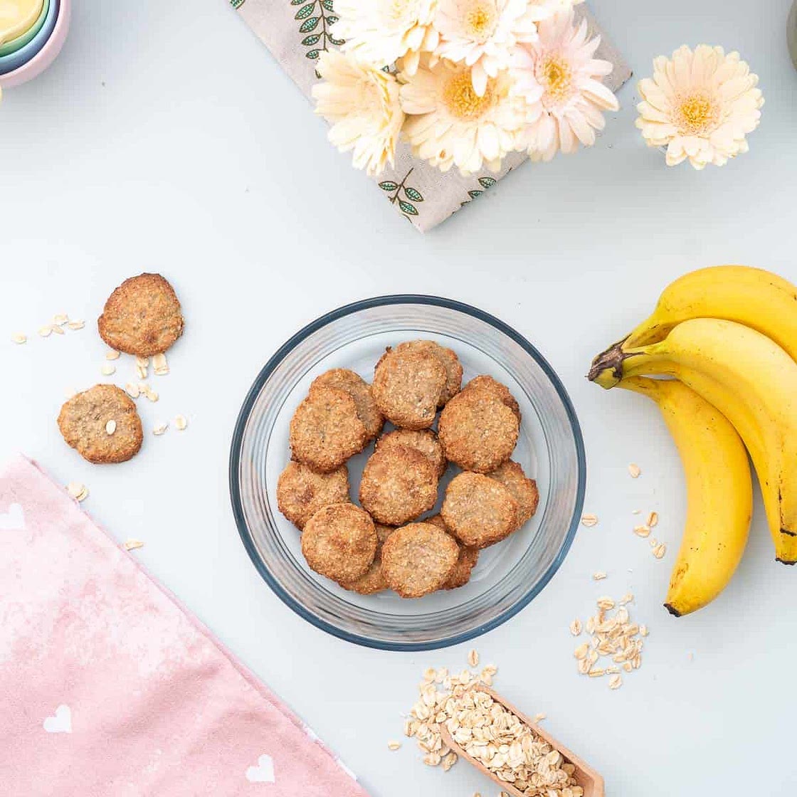 Basic Banana Oat Baby Cookies
