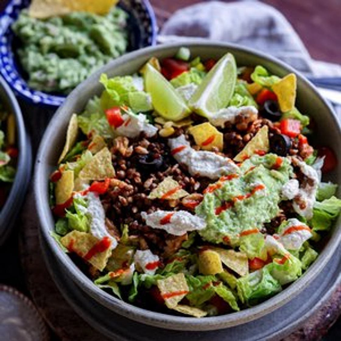 Lentil Taco Salad