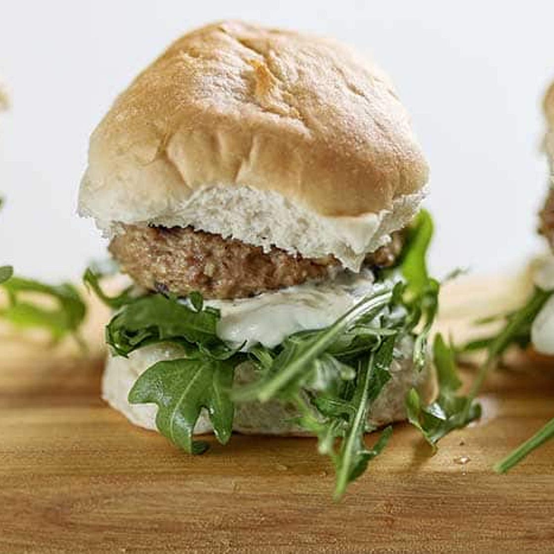Greek-Style Turkey Burger Sliders