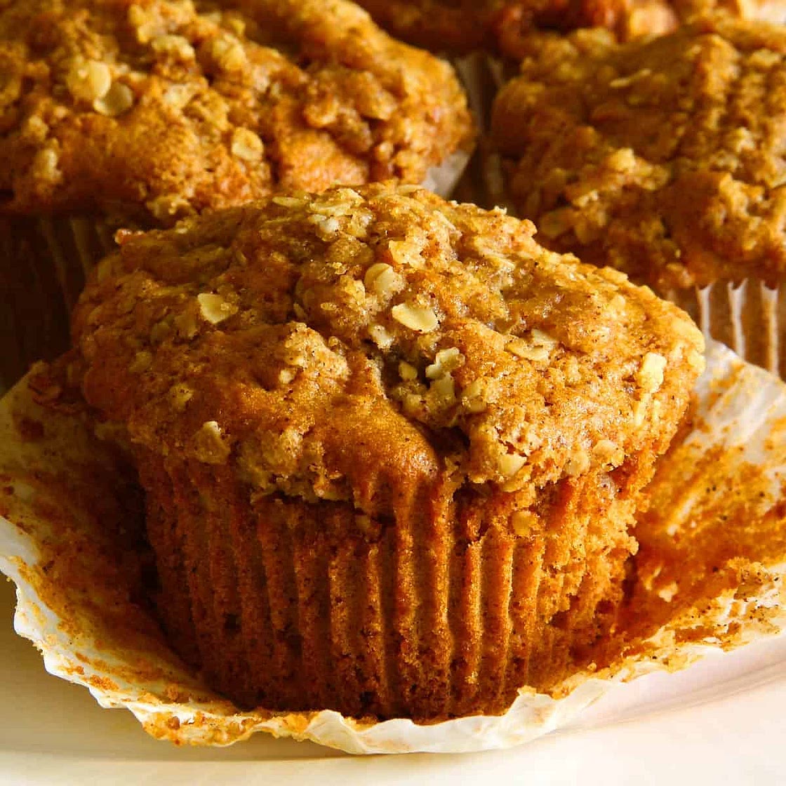 Eggless Caramel Apple Muffins