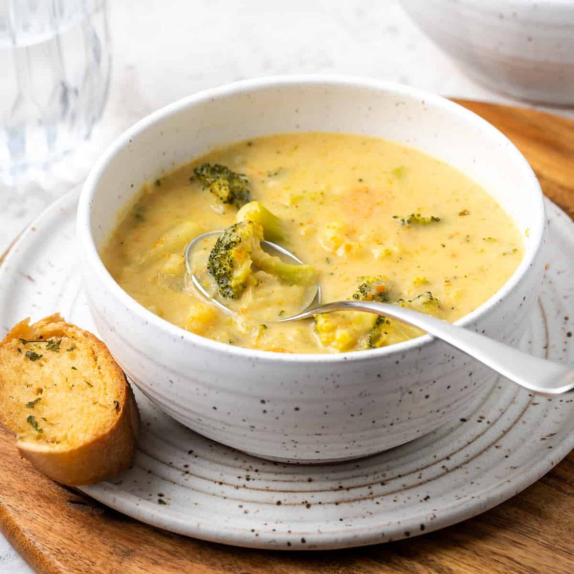 Vegan Broccoli Cheddar Soup