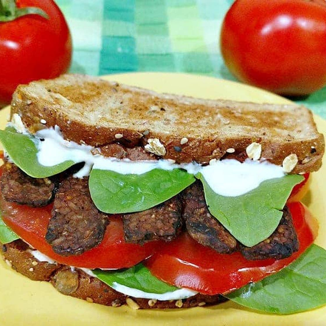 Smoked Tempeh TLT Sandwich