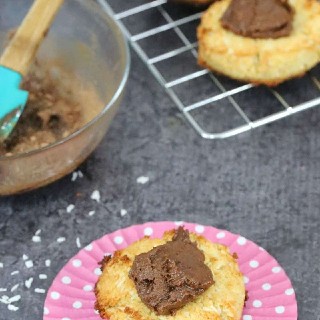 Chocolate Topped Gluten-Free Thumbprint Cookies