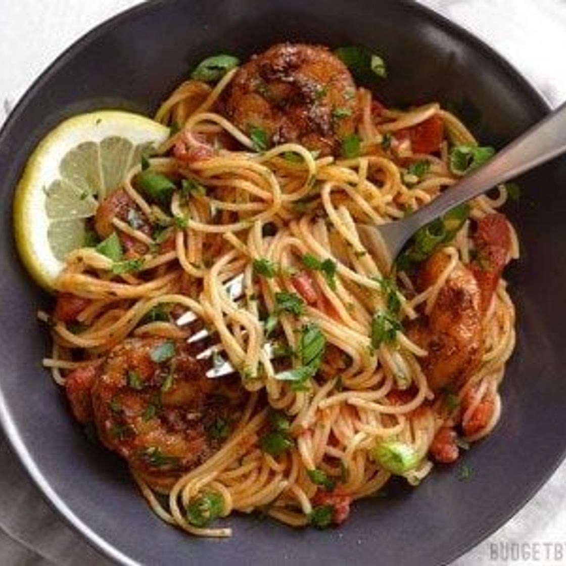 Blackened Shrimp Pasta