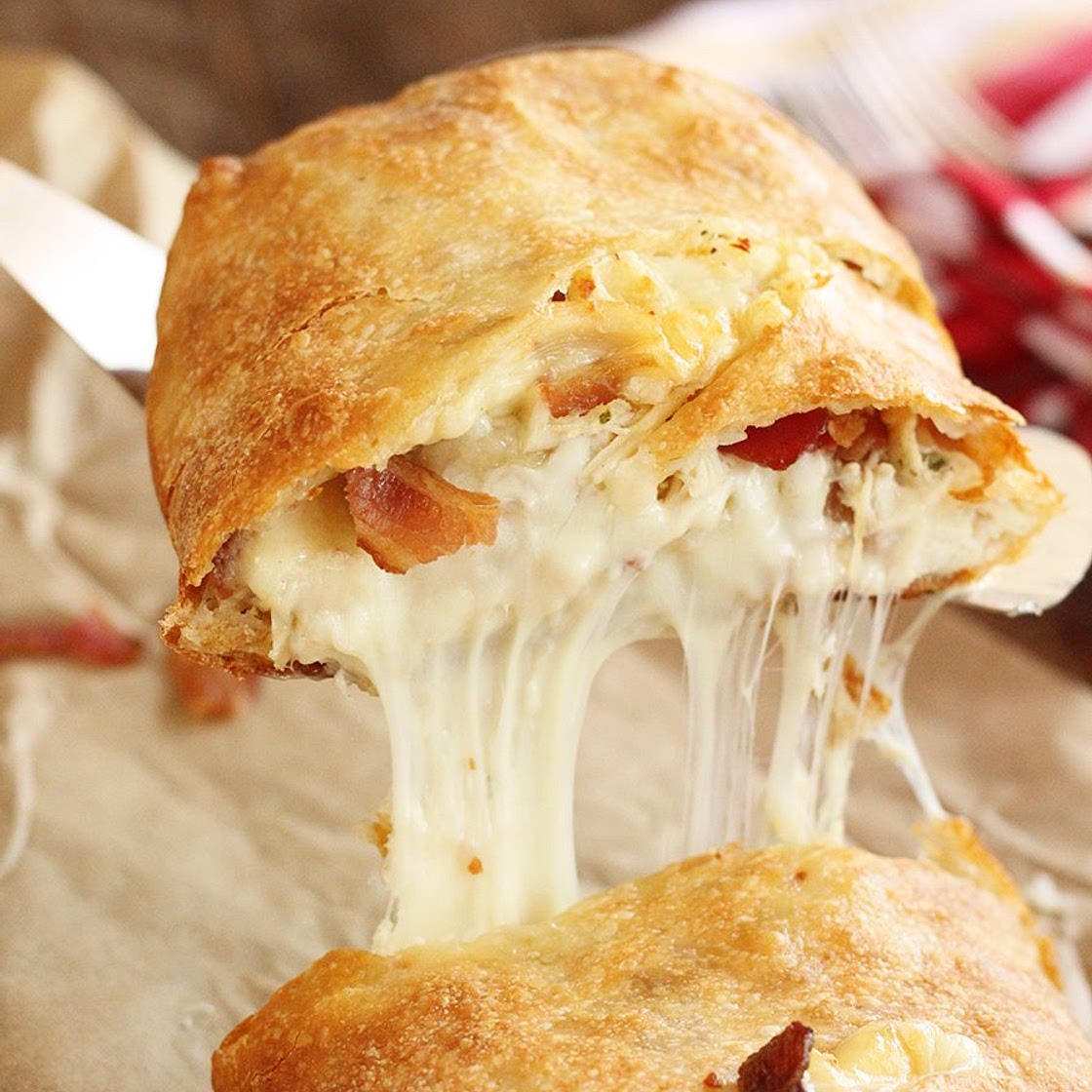 Chicken Bacon Ranch Stromboli