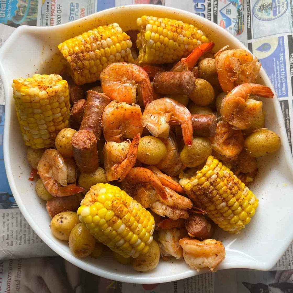 Instant Pot Shrimp Boil with BBQ Shrimp Rub
