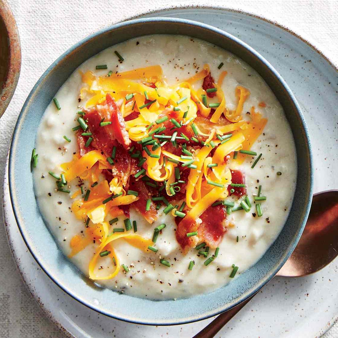 Quick & Healthy Loaded Potato Soup