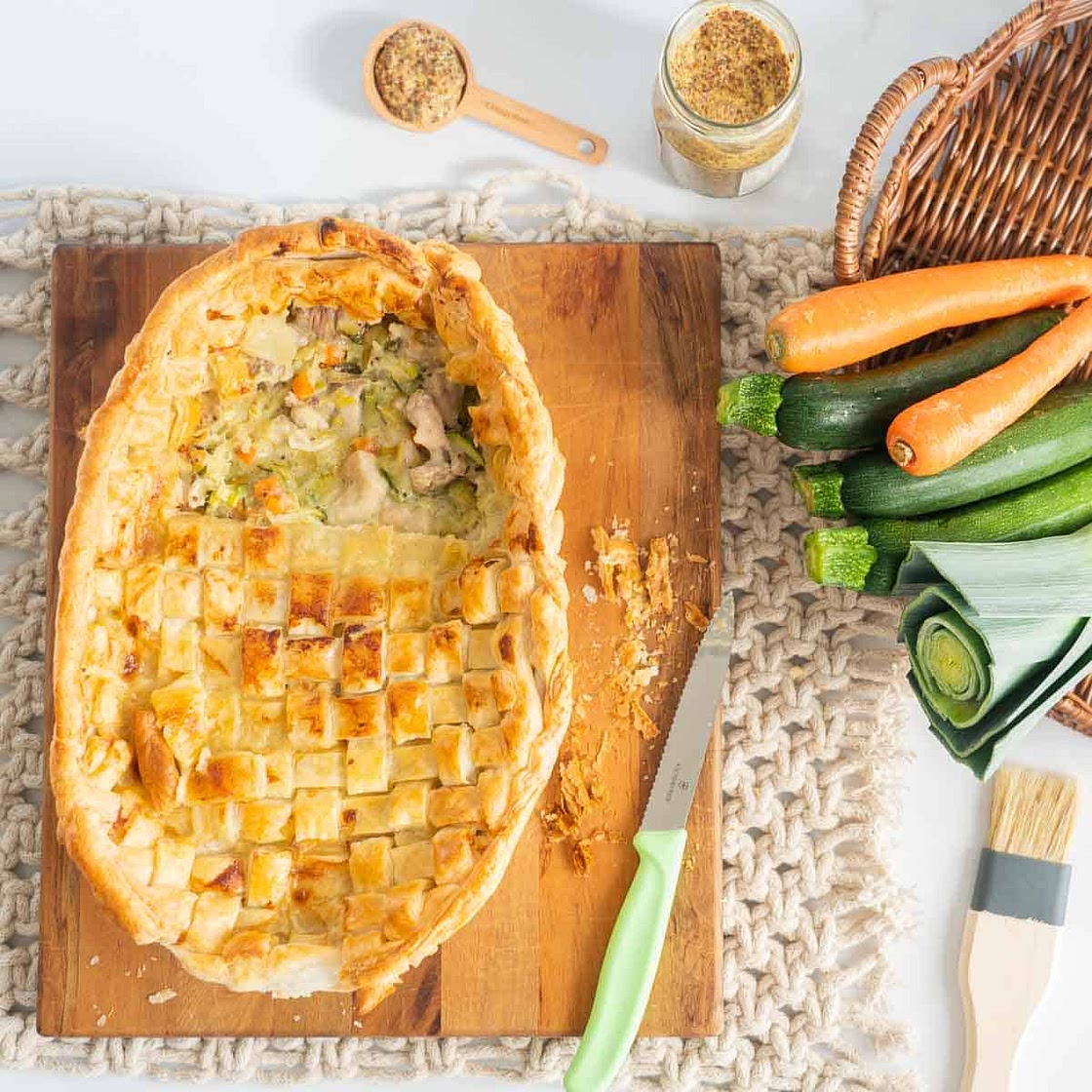 Easy Chicken and Leek Pie