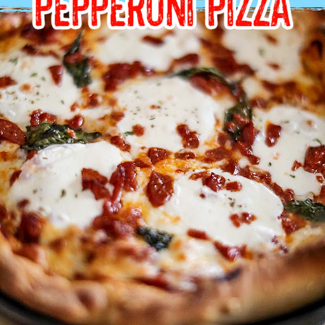 HOMEMADE PEPPERONI LOVER'S DEEP DISH PIZZA