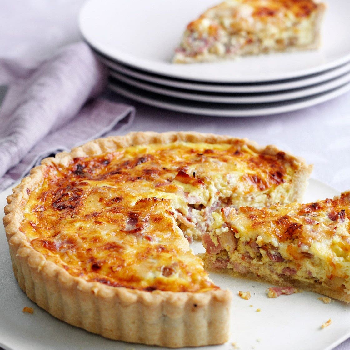 Easy quiche Lorraine recipe by Mary Berry